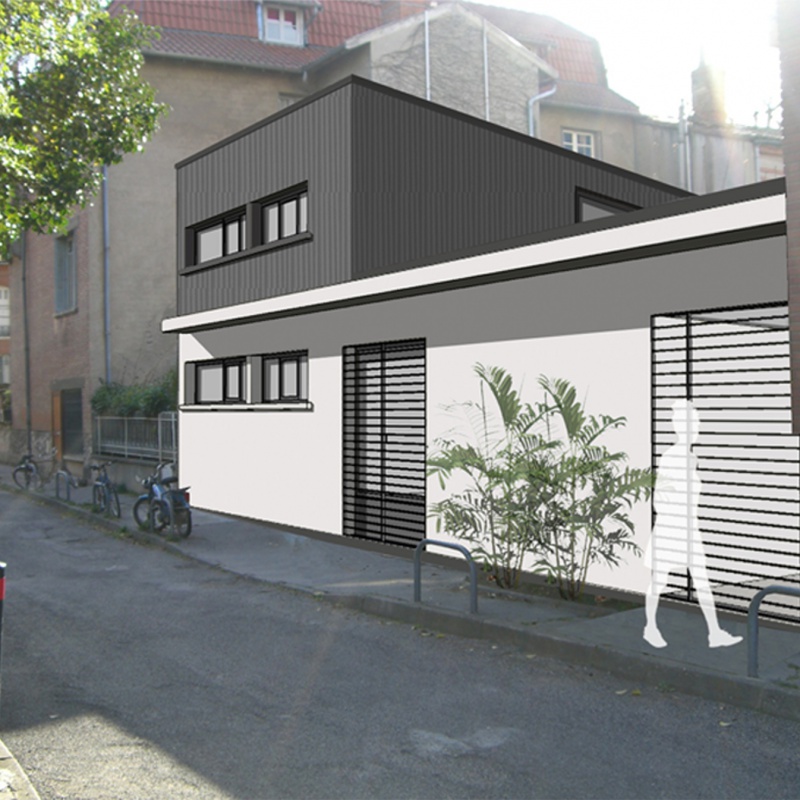 Réhabilitation d’un garage en maison de ville à Toulouse (31)